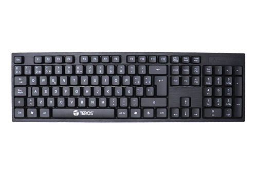 Teclado Inalambrico Con Mouse Silenciosos Negro Usb 