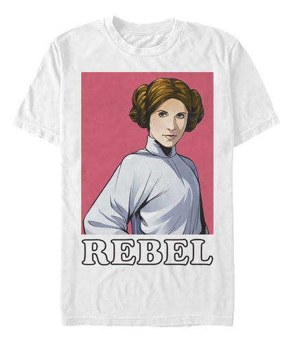 Star Wars & Tall Single Leia Playera De Manga Corta Para Ho