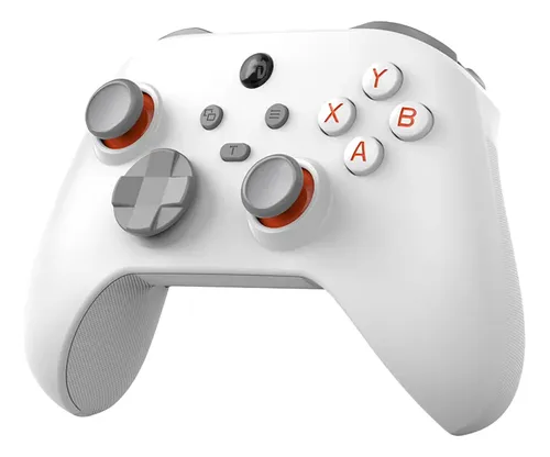 Internacional) 2x unidades Controle Gamer Sem Fio Control Pc/android/ios White Orange
