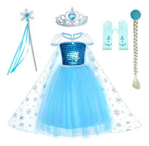 Disfraz De Princesa Helada Para Fiestas De Cumpleanos Para N