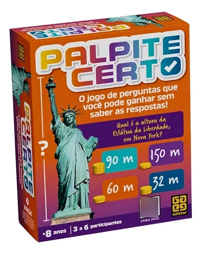 Jogo De Perguntas E Tabuleiro Palpite Certo Grow