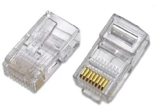 Conector Red Rj45 Cat 5 Pack 100 Unidades Cable Utp Redes