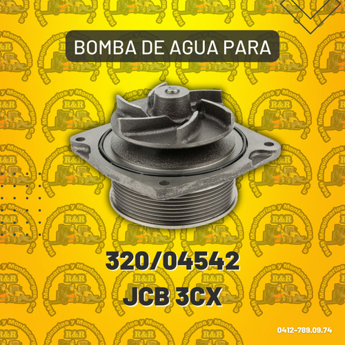 Bomba De Agua Para 320/04542 Jcb 3cx