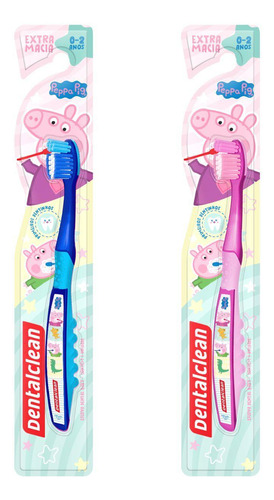 Escova De Dente Baby - Peppa Pig - 0-2 Anos - Dentalclean