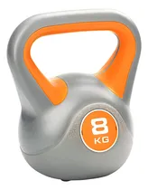 Comprar Kettlebell Colorido Crossfit Musculação Fitness 8 Kg Cor Cinza com Laranja