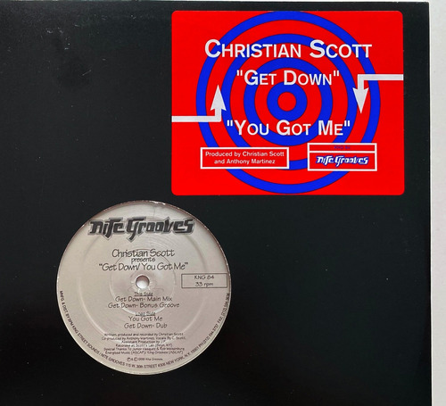 Christian Scott - Get Down / You Got Me - Vinilo Usa Nm
