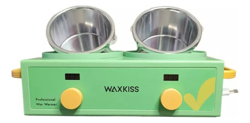 Waxkiss® Olla Depilación Depilatoria Metálica 1kg (2x0.5kg)