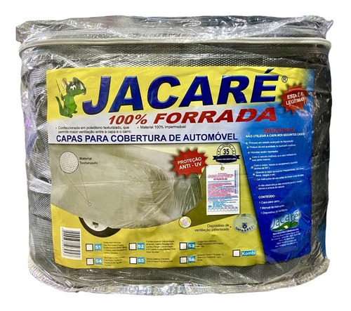 Capa Cobrir Carro 100% Forrada Tamanhos Especiais Jacaré