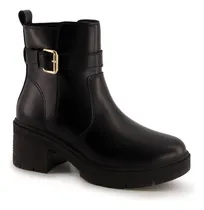 Comprar Botín Casual Andrea Para Mujer  Con Hebilla Negro 3619568