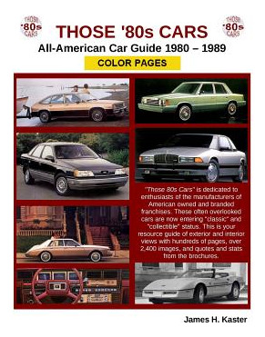 Libro Those 80s Cars - American Catalog - Color Pages - K...