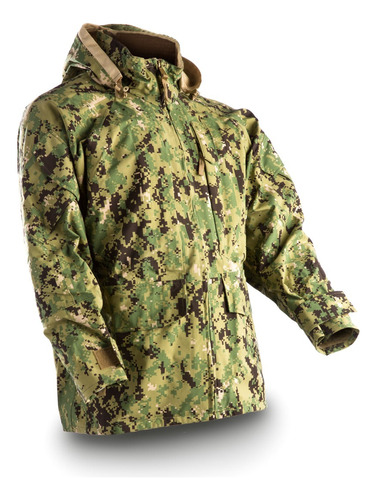 Chamarra Parka Us Navy Aor2 Gore-tex Large-regular. Leer (Usado)