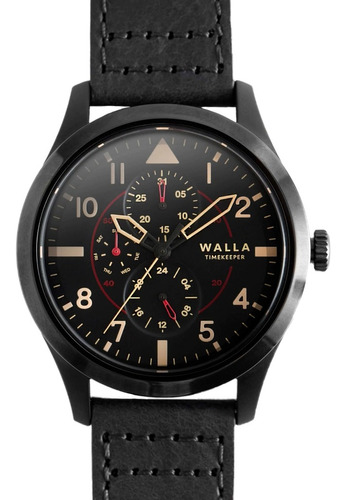 Reloj Hombre Pulsera Walla Timekeeper Midnight Black Seiko