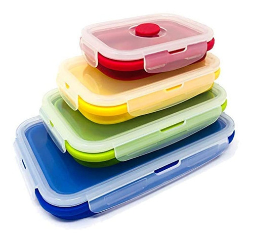 16 X Mini Juego de cajas de Almacenamiento de Plástico Transparente Cuadrado Congelador De Alimentos