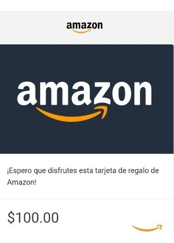 Tarjeta Amazon Gift Card 100 Dólares Usa - Código Original