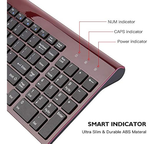 Combo De Teclado Y Mouse Inalámbrico, Cimetech Juego De Tecl