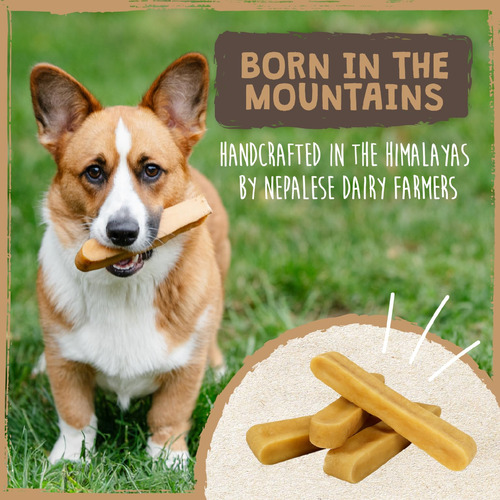 Queso Dog Chews Mighty Paw Yak Con Alto Contenido De Proteín