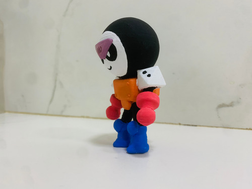 Figura Meeple Brawl Stars Impresa 3d Pintada A Mano