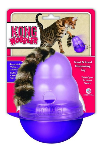 Imagem 2 de 3 de Brinquedo Interativo Recheável P/ Gatos Kong Cat Wobbler