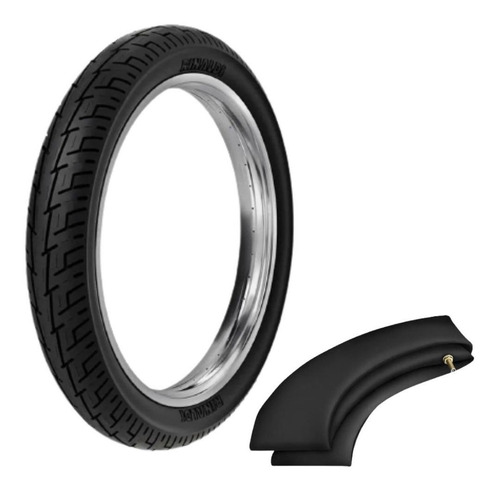 Kit Pneu Moto Rinaldi Bs32 90/90-18 E Camara Ra18 300-18 Fan