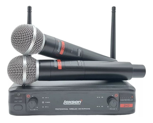 Microfono Inalambrico Lexsen 2h2 Uhf Doble 50 Metros De Mano