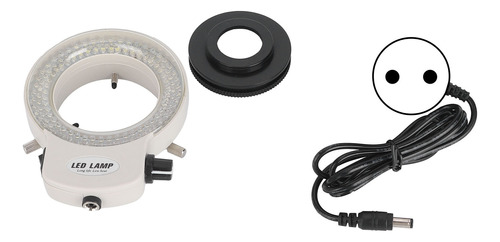 Anillo De Luz Led De Microscopio Ajustable, Fuente 144 Para