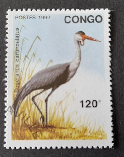 Sello Postal - Rep. Congo - Pajaros - 1992