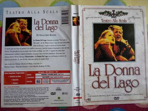 Dvd La Donna Del Lago, Gioacchino Rossini, Sub Pt