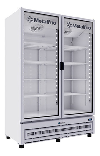Refrigerador Vertical Metalfrio Rb800 Cocina Frio Fonda Color Gris