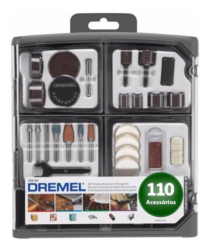 Kit Para Mini Retifica Dremel 110 Peças Uso Geral 709-rw