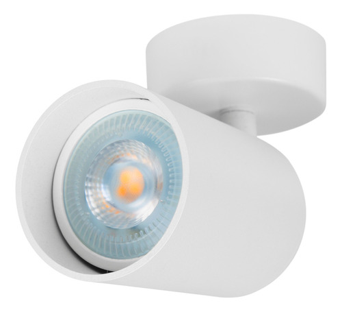 Lámparas De Techo Modernas Spot Dirigible De Sobreponer En Plafón Soquet Gu10 120 V Illux Tl-5150.bcan Blanco