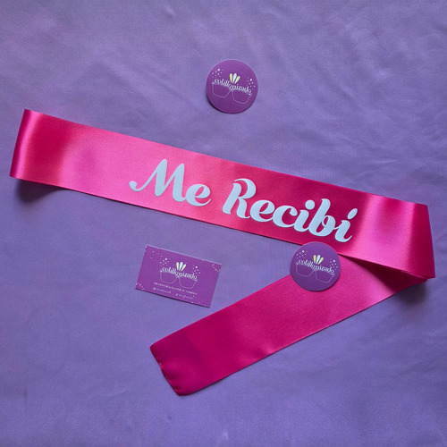Banda Cinta Me Recibi Egresados Recibido Título Fucsia
