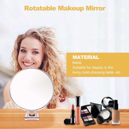 Espejo De Mano Con Aumento De 3 Aumentos Para Maquillaje Mir