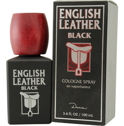 Perfume inglês de couro preto 100 ml Autentico