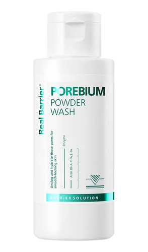 Real Barrier Porebium - Limpiador Facial En Polvo, 1.7 Fl Oz