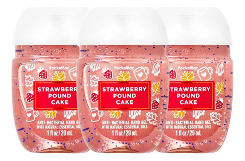 Gel Antibacterial Bath & Body Works Strawberry Pound Cake 2