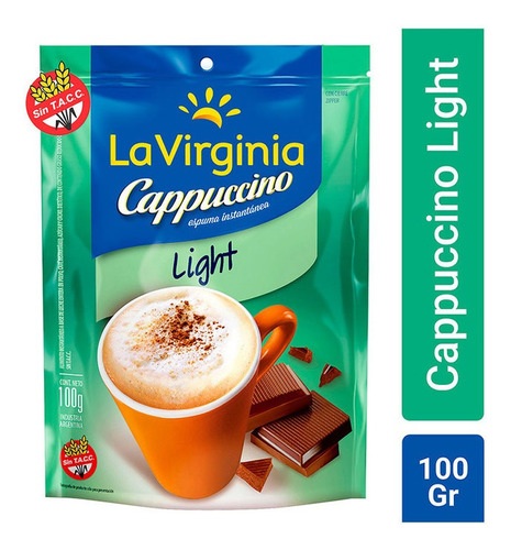 La Virginia Cappuccino Espuma Instantenea Light X 100 Gr