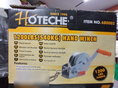 Winch Wincher 1200 Libras De Remolque Nuevo Cod2081 Asch