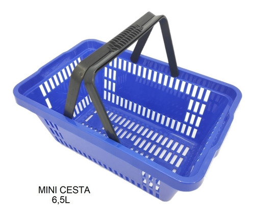 60un Mini Cesta Compras Mercado 6 L