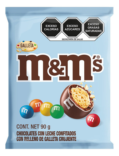 M&Ms Chocolates con relleno galleta 90g