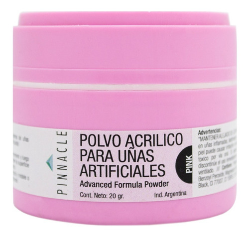 Pinnacle Advanced Formula Powder Pink 25g Polvo Esculpir Uña