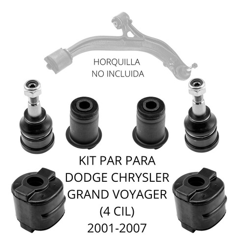Kit Bujes Y Par Rotulas Chrysler Grand Voyager 01-07 (4 Cil)