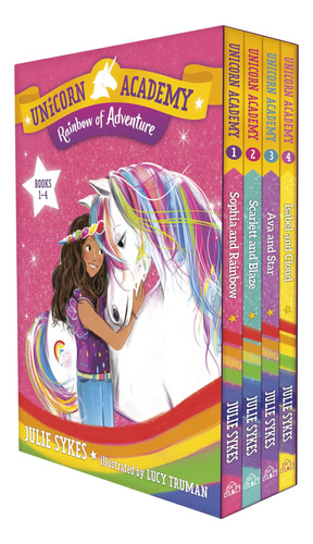 Unicorn Academy: Rainbow Of Adventure Boxed Set (books 1-4)