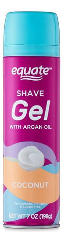Equate Gel De Afeitar Para Mujer Aceite Argan Y Coco 198g