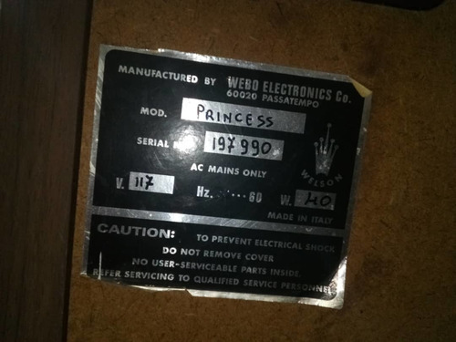 Imagen 3 de 3 de Órgano Eléctrico Marca Welson