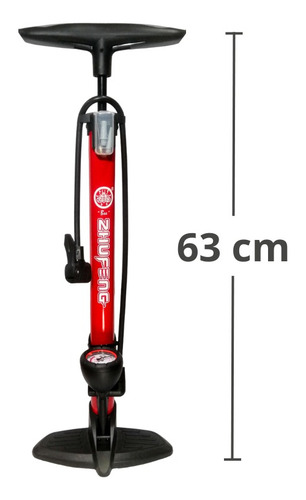 Imagen 4 de 4 de Bomba Para Bici/moto/carro Con Manómetro