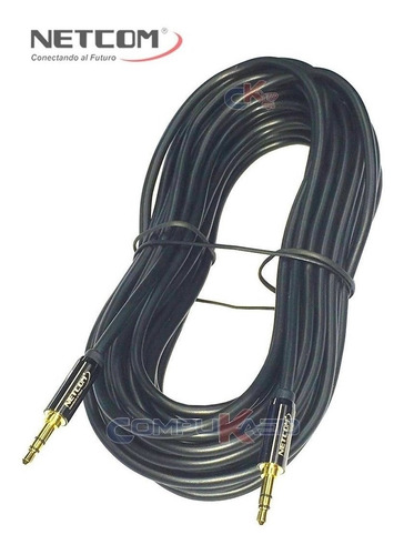 Cable Plug Jack 3.5mm Netcom De Audio Stereo De 10 Metros