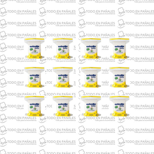 480 Paños De Algodon Estrella Baby (12 Paquetes De 40 U.)