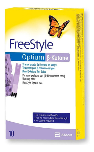 Tiras Reactivas Freestyle Optium Cetonas