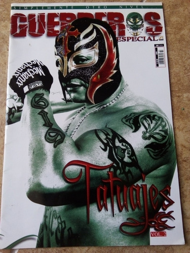 Rey Misterio Jr. Revista Guerreros Del Ring Especial Tatuaje