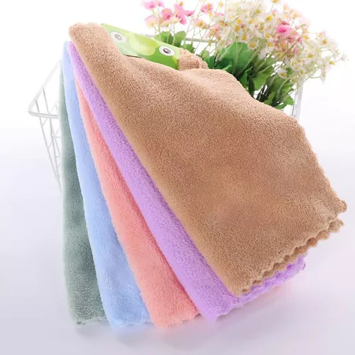 Juego De Cinco Piezas De Toalla Absorbente Suave De Terciop Mixto Lisa